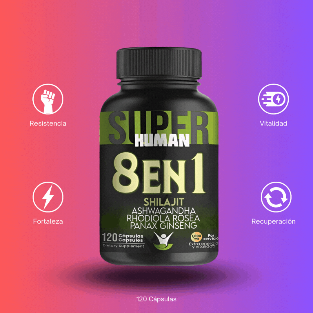Cápsulas 8 en 1 - Shilajit Ashwagandha + Envio Gratis
